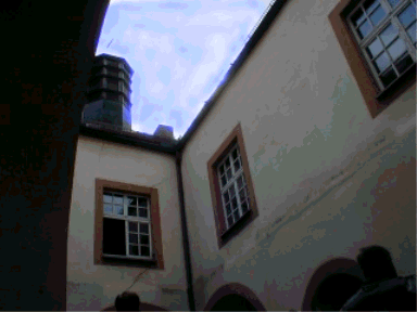 Rundgang im Schloss im Feriendorf Stamsried Ferienhaus - Ferienwohnung - Blockhaus in Stamsried / Bayerischer Wald / Oberpfalz